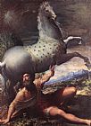 Parmigianino Canvas Paintings - The Conversion of St Paul